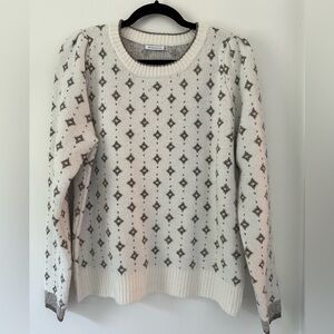 NWOT Staccato Sweater with Metallic Thread Accents Size L
